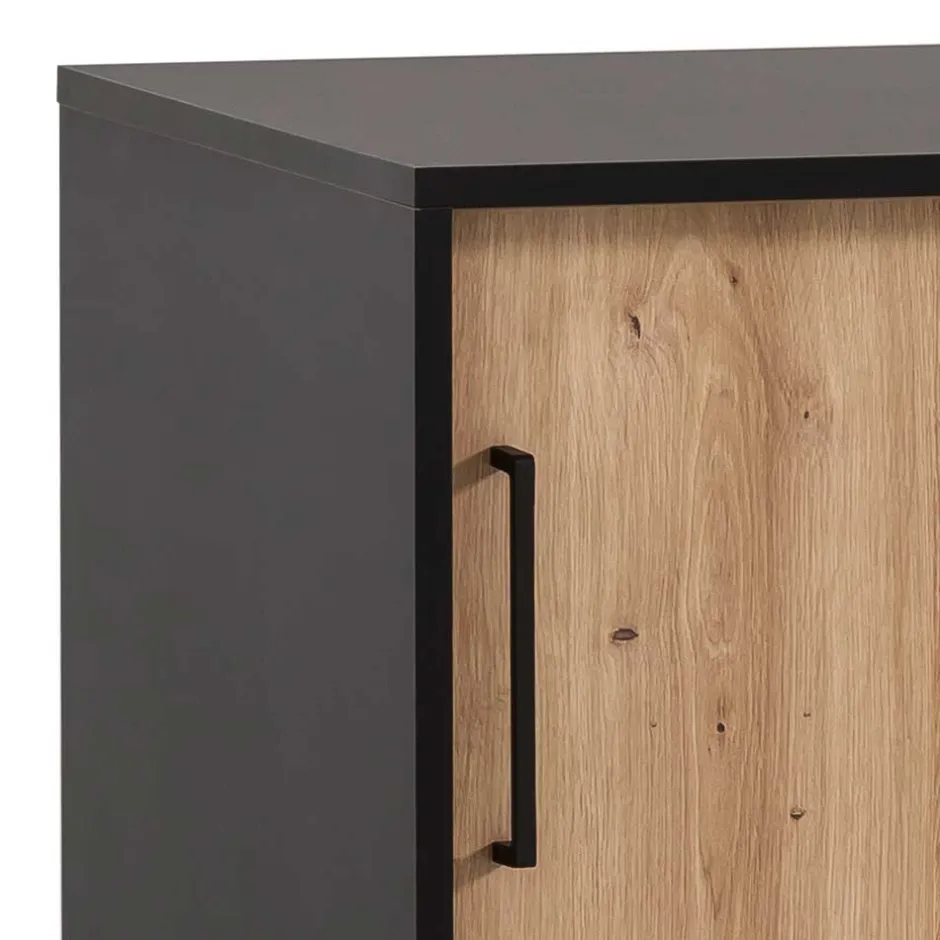 Wohnen Abschließbarer Ordnerschrank mit Schiebetüren - Evasilica