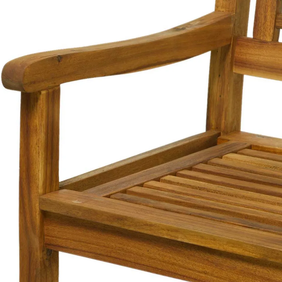 Wohnen Akazie Gartengruppe mit Tisch oval - Egina (vierteilig)