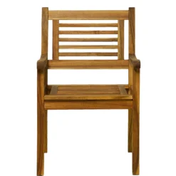 Wohnen Akazie Gartengruppe mit Tisch oval - Egina (vierteilig)