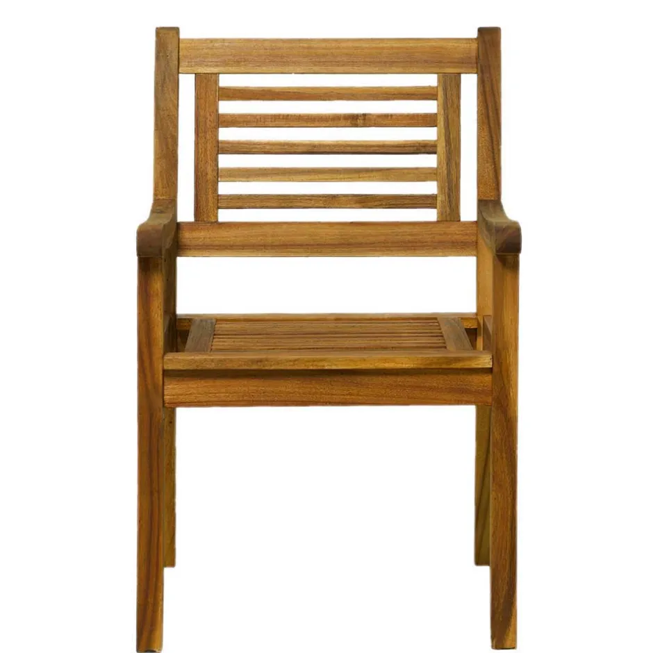 Wohnen Akazie Gartengruppe mit Tisch oval - Egina (vierteilig)