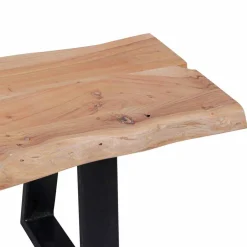 Akazie Holzbank Lussina mit Baumkante^Wohnen