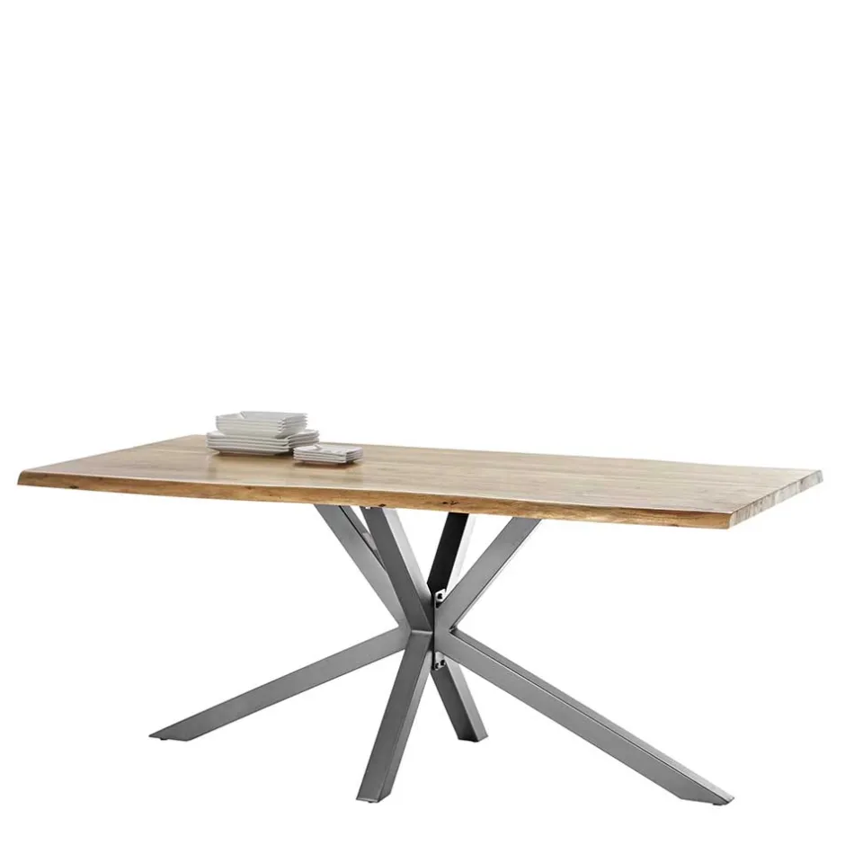 Wohnen Akazie Tisch fürs Esszimmer mit Baumkante - Symonya