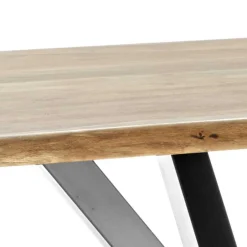 Wohnen Akazie Tisch fürs Esszimmer mit Baumkante - Symonya