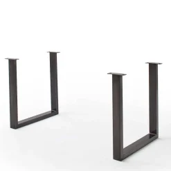 Wohnen Akazienholz Küchentisch mit Naturkante in Grau - Mevrinus