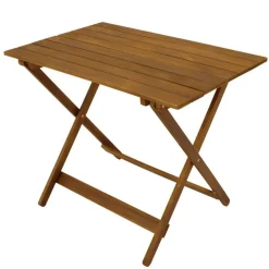 Wohnen Akazienholz Klapptisch mit X Gestell - Flavios