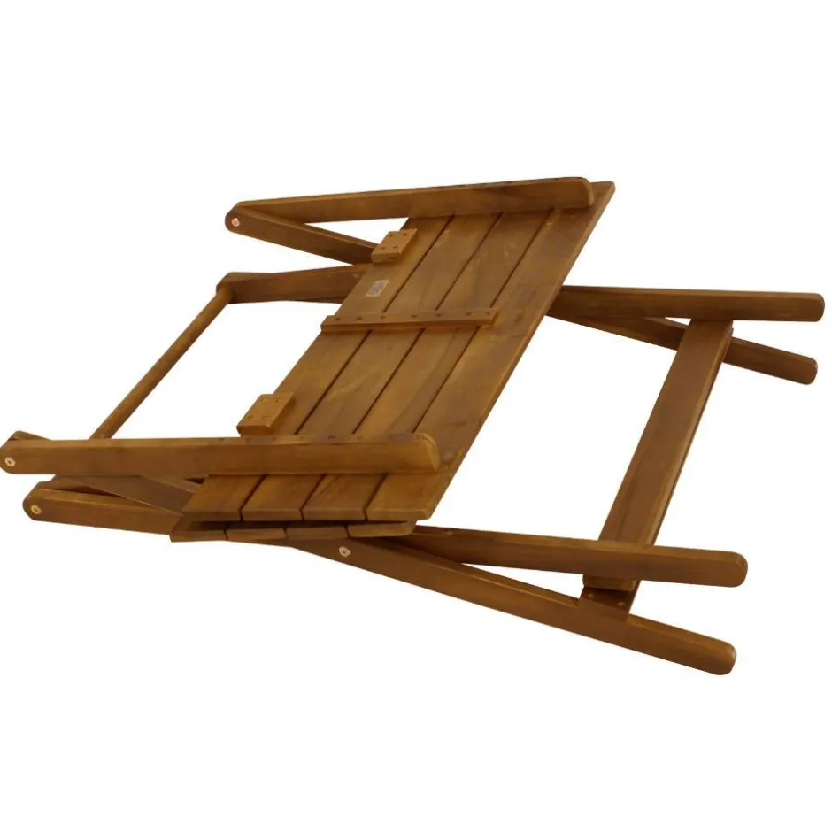 Wohnen Akazienholz Klapptisch mit X Gestell - Flavios