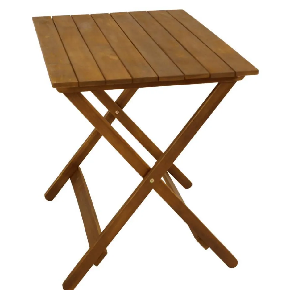 Wohnen Akazienholz Klapptisch mit X Gestell - Flavios