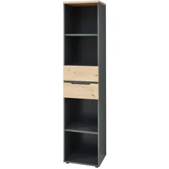 Wohnen Aktenregal mit vier Fächern & zwei Schubladen - Kuetra