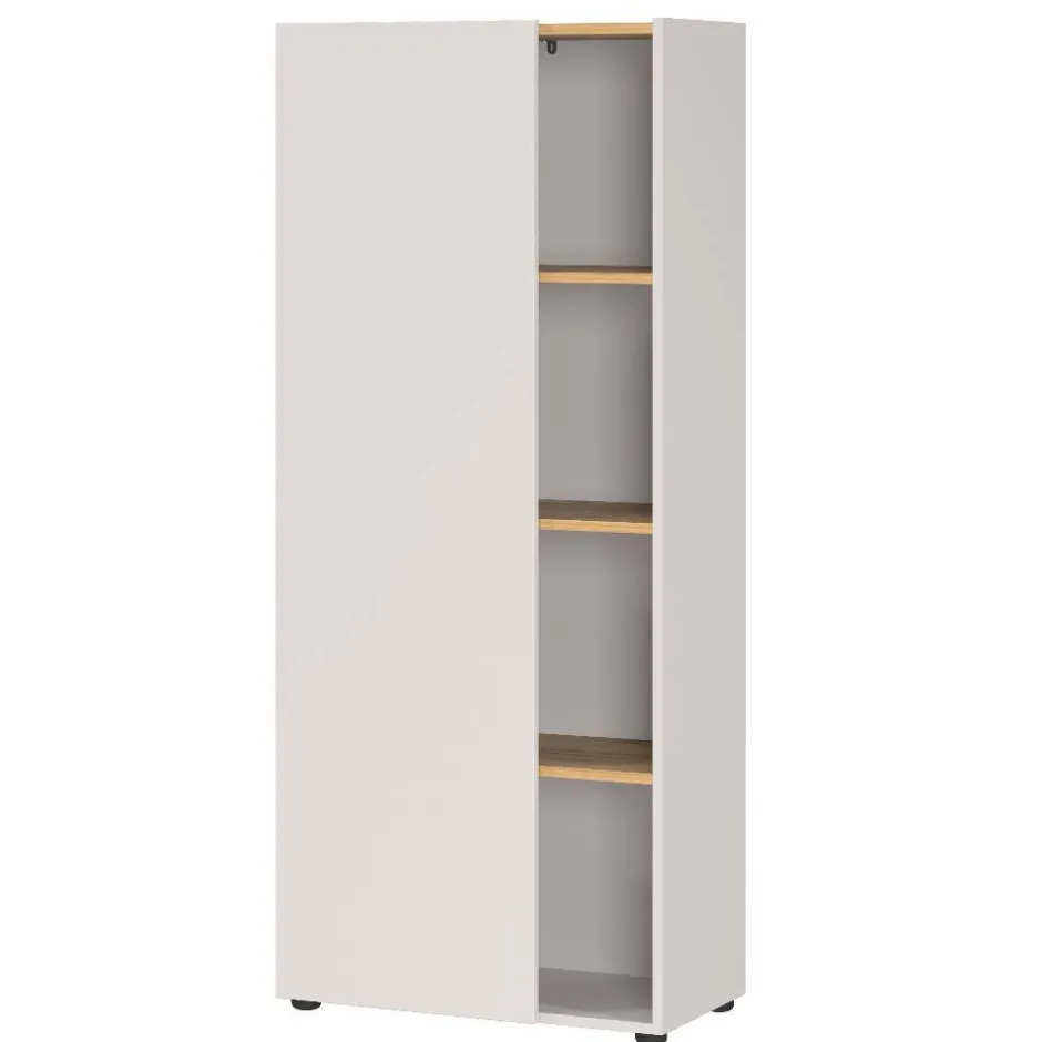 Aktenschrank in Hellgrau und Wildeiche Optik - Chiron^Wohnen Clearance