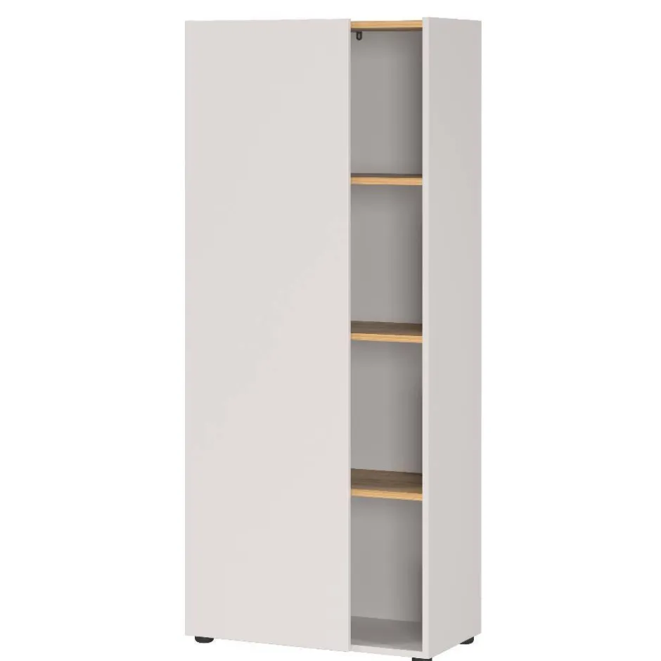 Aktenschrank in Hellgrau und Wildeiche Optik - Chiron^Wohnen Clearance