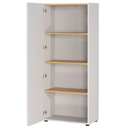 Aktenschrank in Hellgrau und Wildeiche Optik - Chiron^Wohnen Clearance