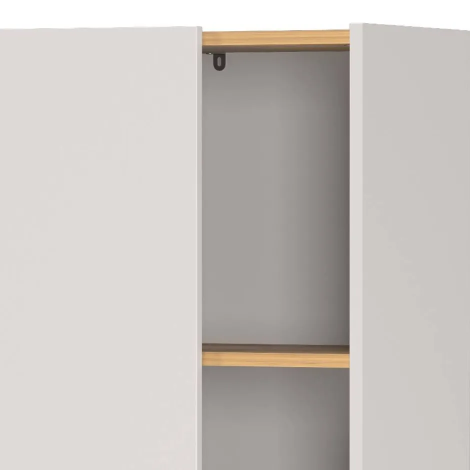 Aktenschrank in Hellgrau und Wildeiche Optik - Chiron^Wohnen Clearance