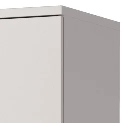 Wohnen Aktenschrank in Hellgrau mit Schwarz - Great