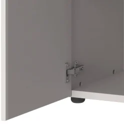 Wohnen Aktenschrank in Hellgrau mit Schwarz - Great