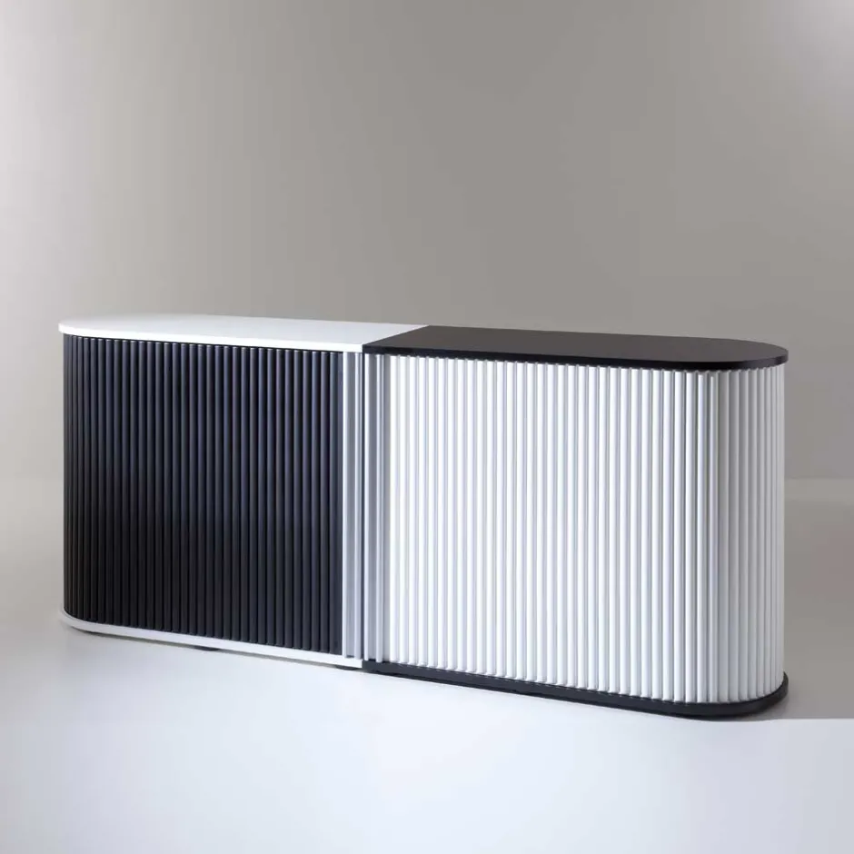 Aktenschrank Mucurapo mit Rolladen (zweiteilig)^Wohnen New