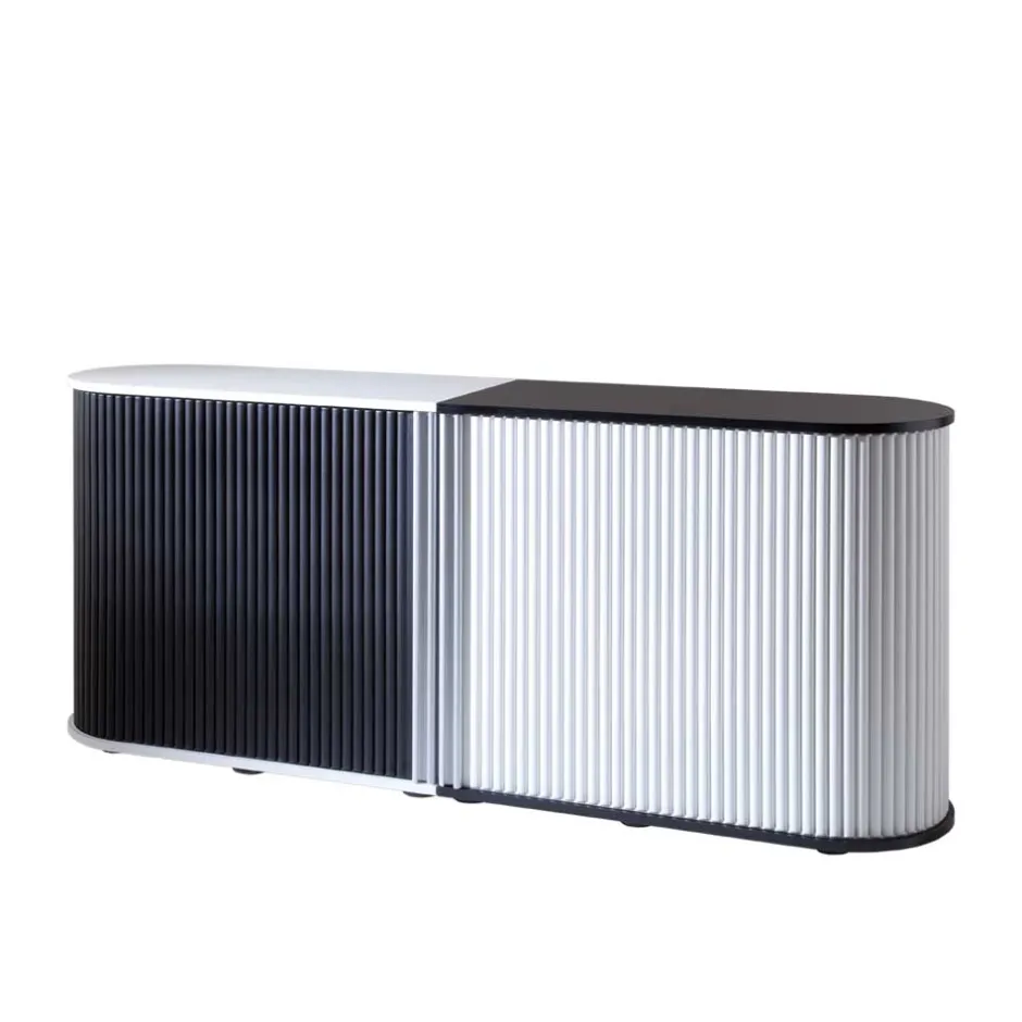 Aktenschrank Mucurapo mit Rolladen (zweiteilig)^Wohnen New