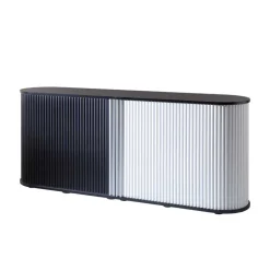 Aktenschrank Siparia in Weiß und Schwarz (zweiteilig)^Wohnen Discount