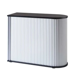 Aktenschrank Siparia in Weiß und Schwarz (zweiteilig)^Wohnen Discount