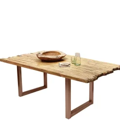 Altholz Essenstisch aus massivem Teak rustikal - Numento^Wohnen Clearance