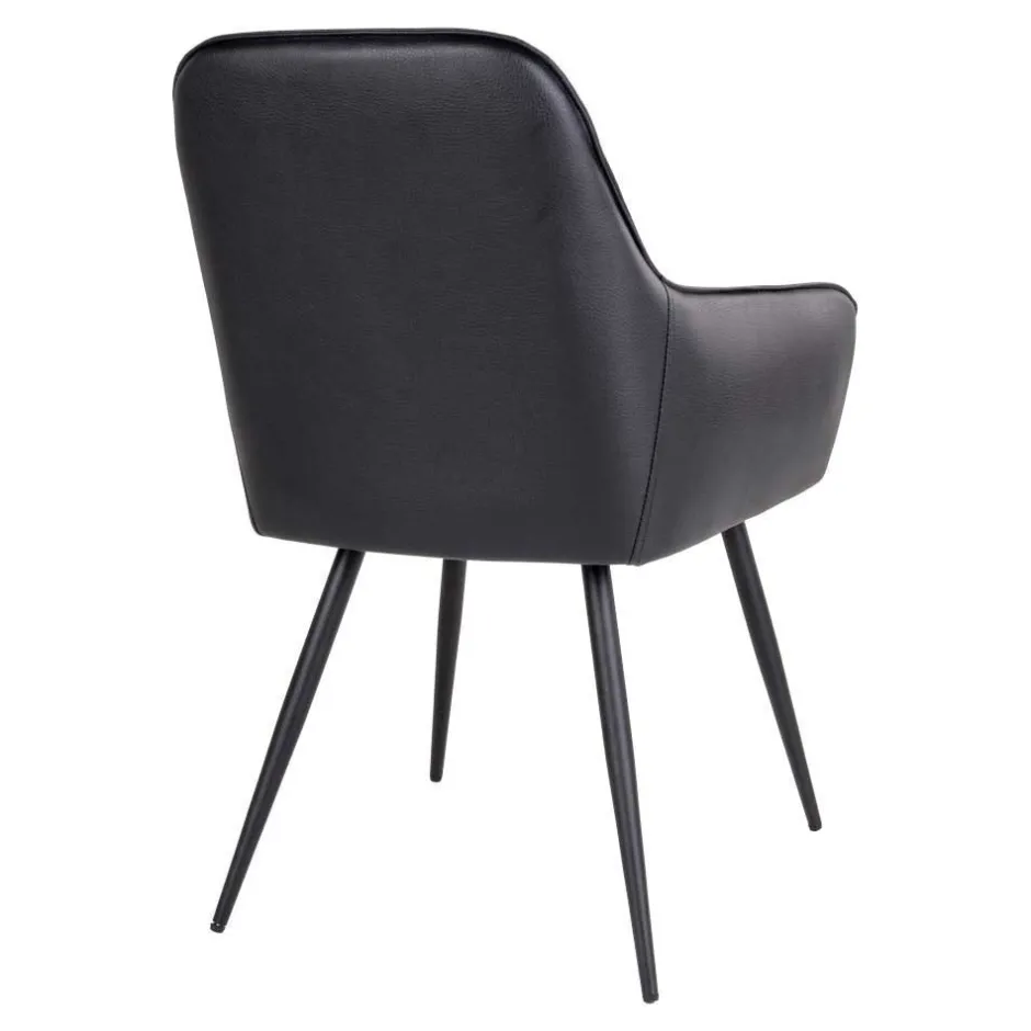 Altholz Esstisch & Kunstlederstühle - Plugravis (siebenteilig)^Wohnen Discount