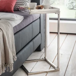 Wohnen Alu Anstelltisch in Nickelfarben - Alagos