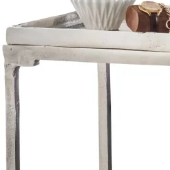 Wohnen Alu Anstelltisch in Nickelfarben - Alagos