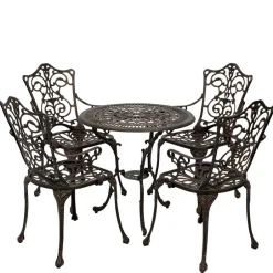 Aluguss Sitzgruppe für 4 Personen - Bluesa (fünfteilig)^Wohnen Hot