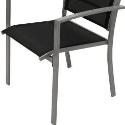 Aluminium Gartenstühle in Schwarz - Latiroca (4er Set)^Wohnen Sale