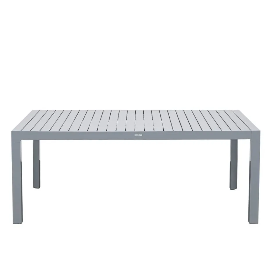 Wohnen Aluminium Outdoortisch in Silbergrau - This