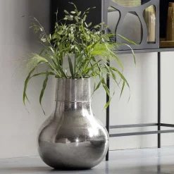 Aluminium Vasen in Silberfarben - Kisana (2er Set)^Wohnen Online