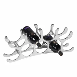 Wohnen Aluminium Weinflaschenhalter Forca im Design modern