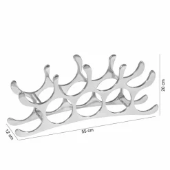 Wohnen Aluminium Weinflaschenhalter Forca im Design modern