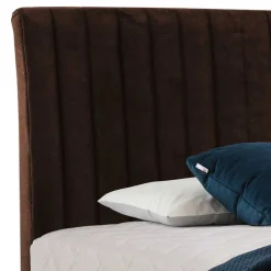 Amerikanisches Bett - Boxspring - in Dunkelbraun - Pianona^Wohnen Outlet