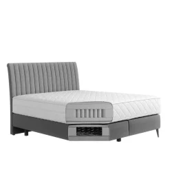 Amerikanisches Bett - Boxspring - in Dunkelbraun - Pianona^Wohnen Outlet