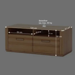 Anbauwand Athias aus Kernbuche (vierteilig)^Wohnen New