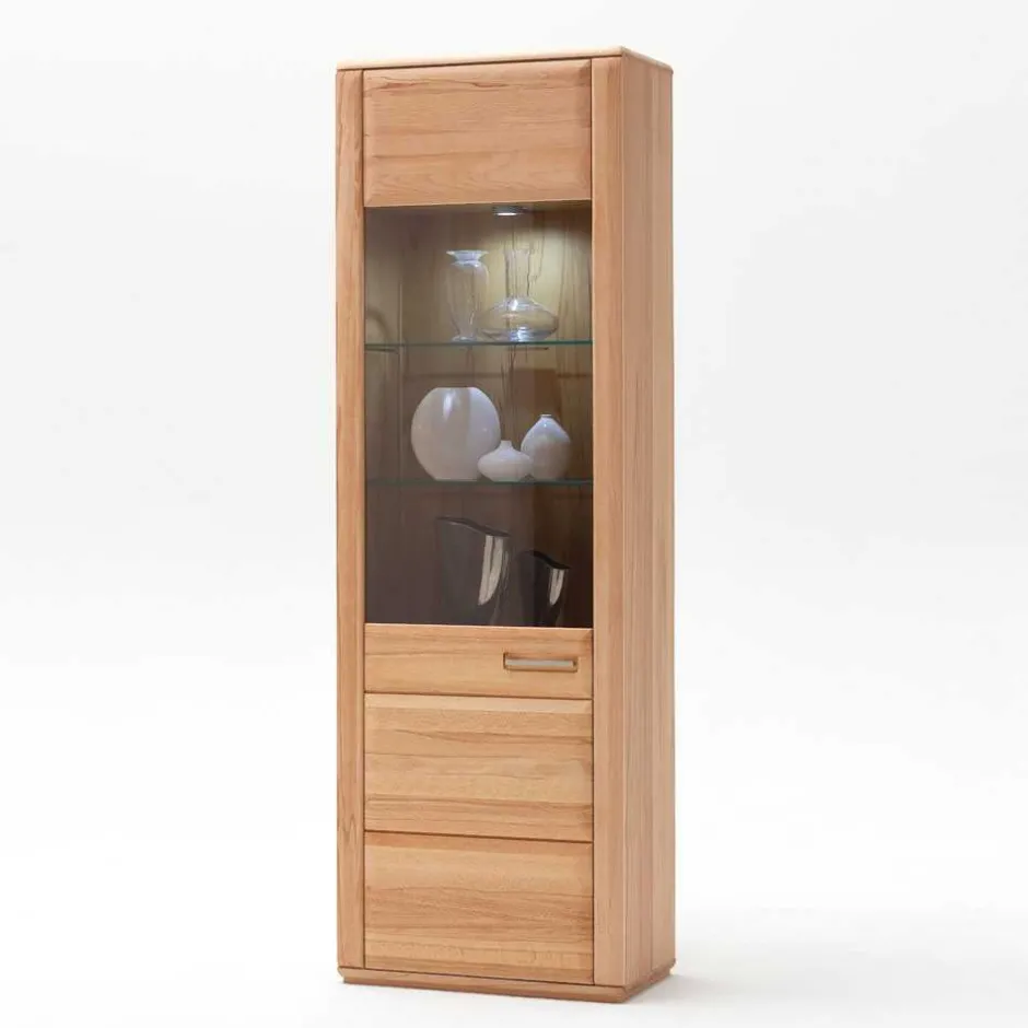 Anbauwand Athias aus Kernbuche (vierteilig)^Wohnen New