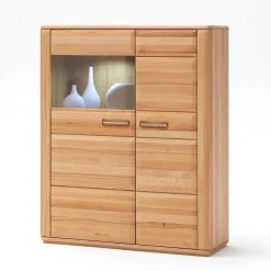 Anbauwand Athias aus Kernbuche (vierteilig)^Wohnen New