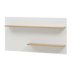 Wohnen Anbauwand in Weiß & Wildeiche - Nonessia (dreiteilig)