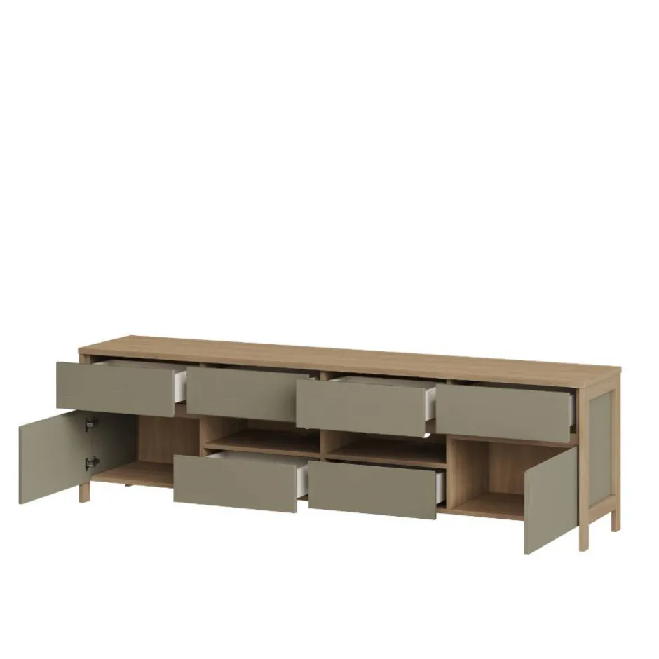 Wohnen Anbauwand Kombination im Scandi Chic - Promo (vierteilig)