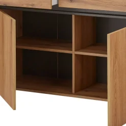 Anrichte in Wildeiche Optik und Anthrazit - Colomania^Wohnen Best