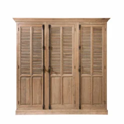 Antiker Eiche Drehtürenschrank Taunton mit Lamellentüren^Wohnen Best