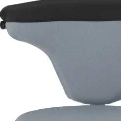 Wohnen Arbeitshocker mit Lehne in Grau Schwarz - Camcupa