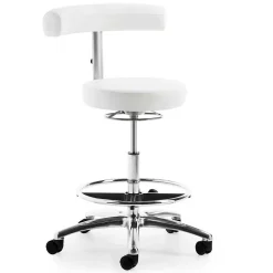 Arbeitsstuhl mit schmaler Lehne in Weiß - Smilen^Wohnen Online