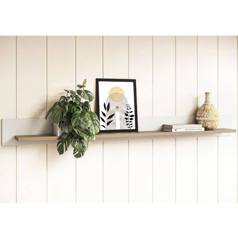 Wohnen Arbeitszimmer Möbel-Kombi in Weiß - Ovidio (dreiteilig)