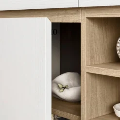 Wohnen Arbeitszimmer Möbel-Kombi in Weiß - Ovidio (dreiteilig)