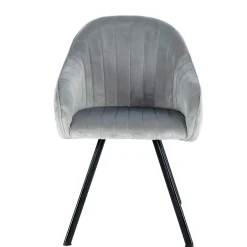 Wohnen Armlehenstühle in Silber Grau - Ashento (2er Set)