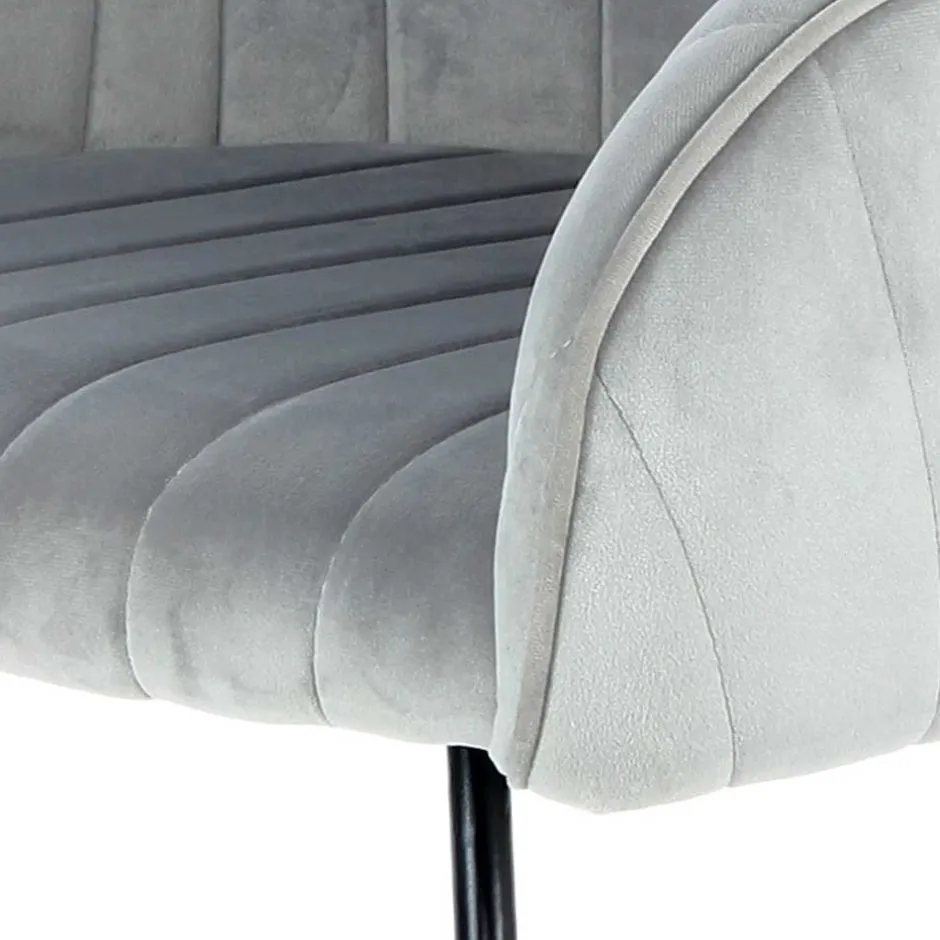 Wohnen Armlehenstühle in Silber Grau - Ashento (2er Set)