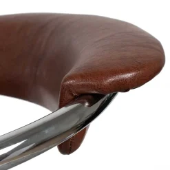 Wohnen Armlehnen Barstuhl in Braun & Chrom - Usavina (2er Set)