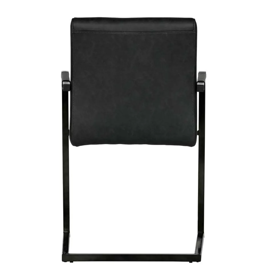 Armlehnen Freischwinger in Anthrazit - Birte (2er Set)^Wohnen Clearance