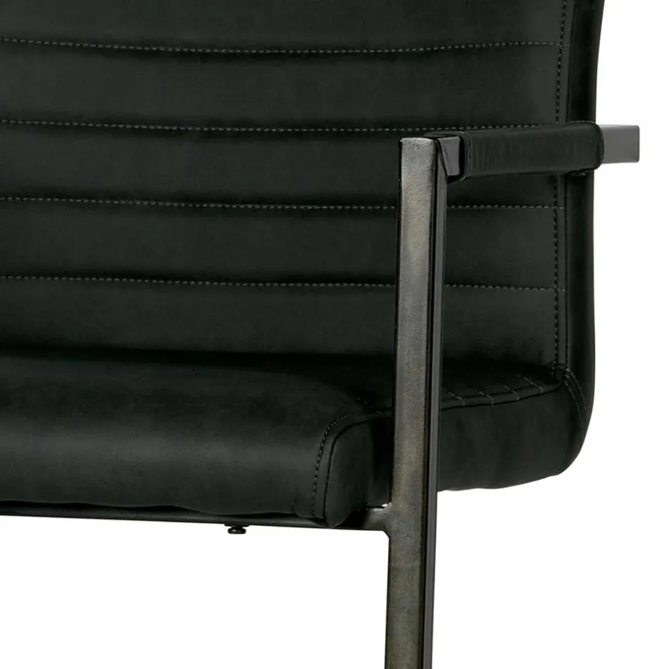 Armlehnen Freischwinger in Anthrazit - Birte (2er Set)^Wohnen Clearance